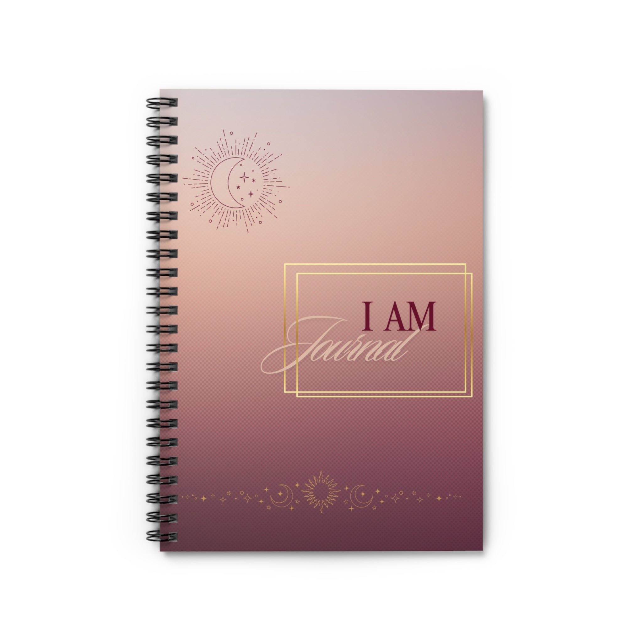 I AM Spiral Notebook - Document Pocket for Added Storage