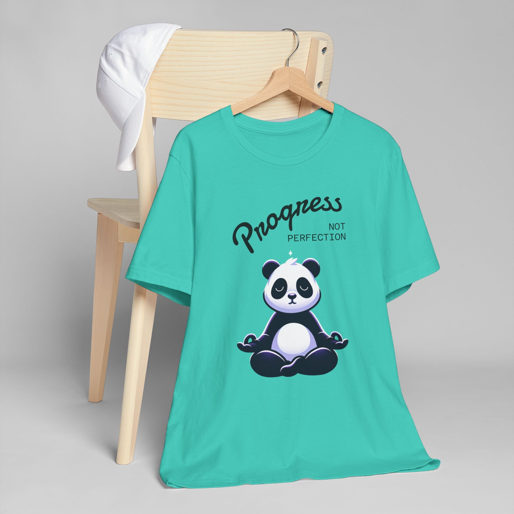 Progress Not Perfection T-Shirt | Unisex Jersey Tee for Relaxation, Motivational Gift, Casual Wear