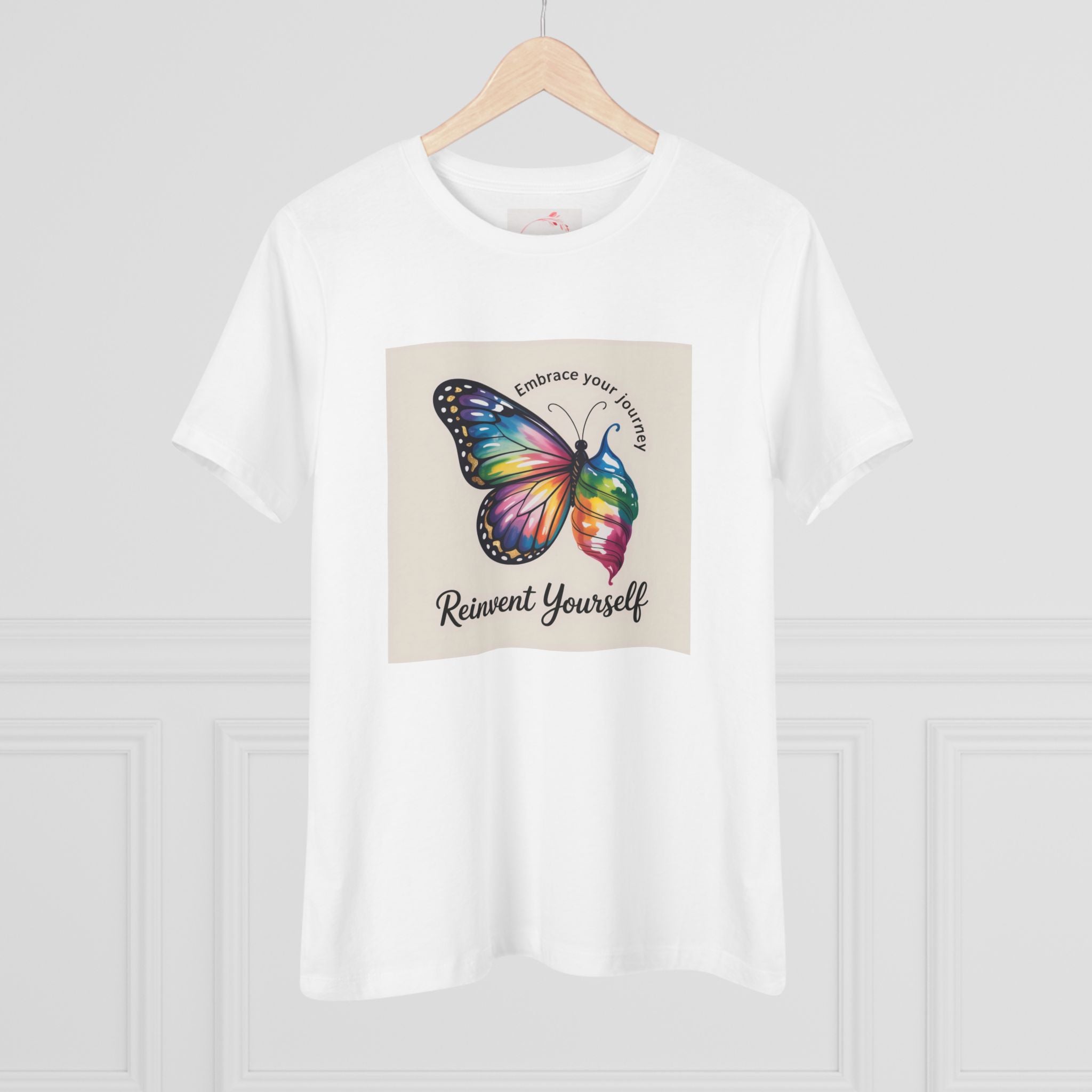 Colorful Butterfly Empowerment Tee, Gift for Her, Positive Vibes Top