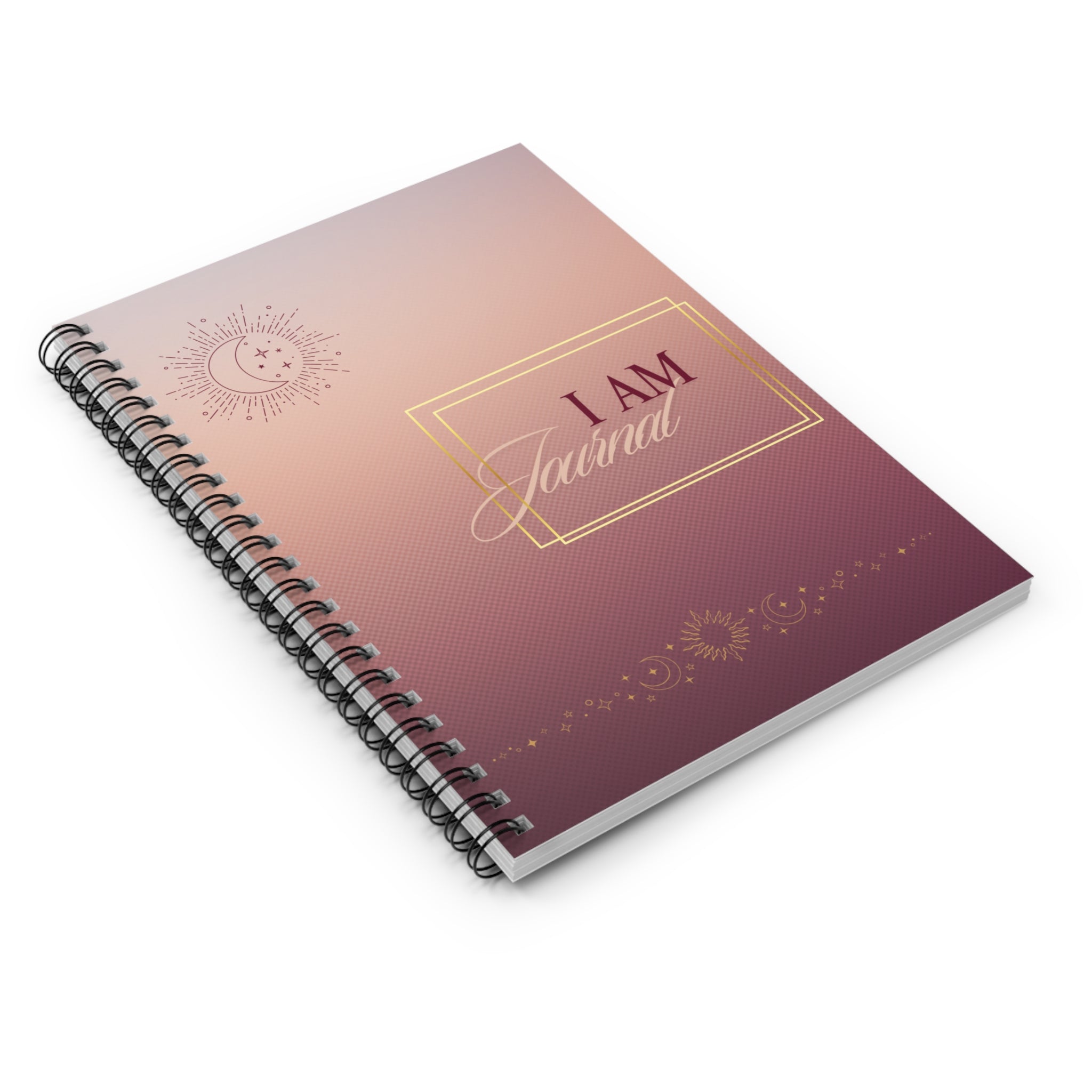 I AM Spiral Notebook - Document Pocket for Added Storage