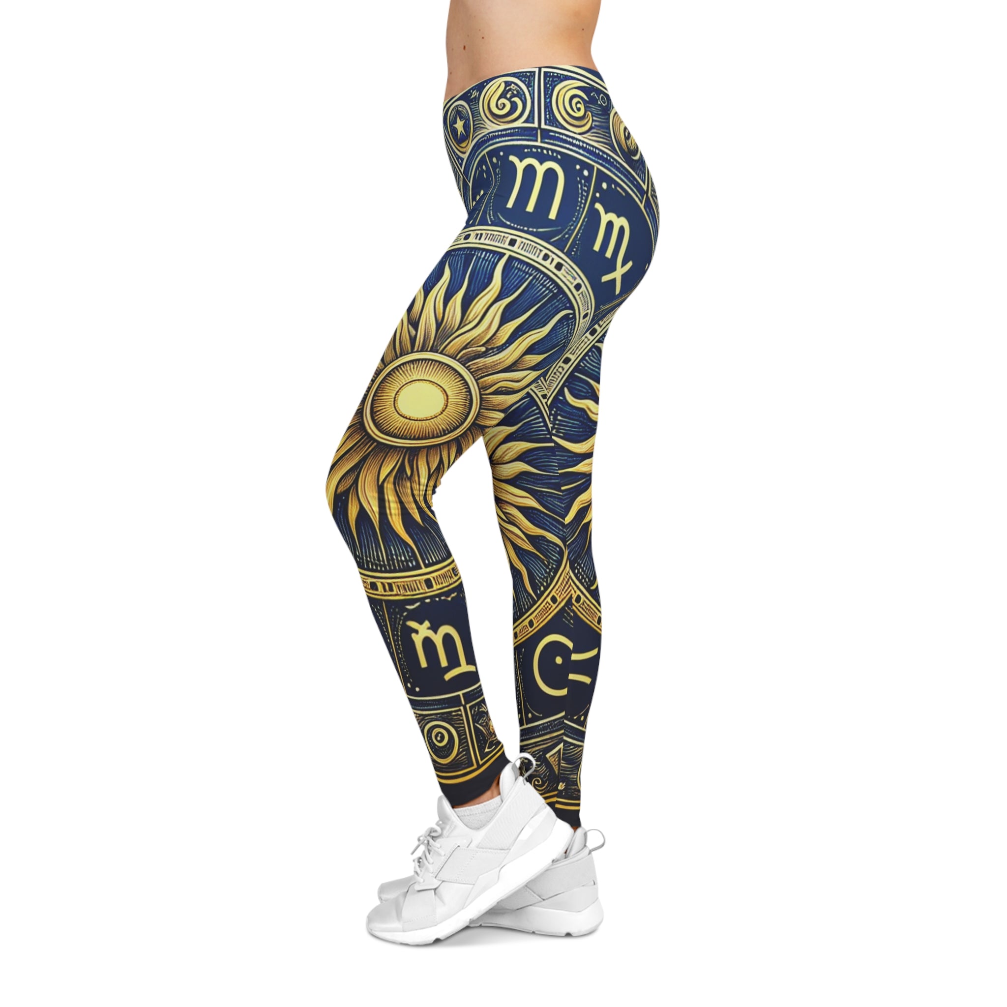 Stylish Women's Leggings - Abstract Art Leggings, Casual Wear, Fitness Apparel
