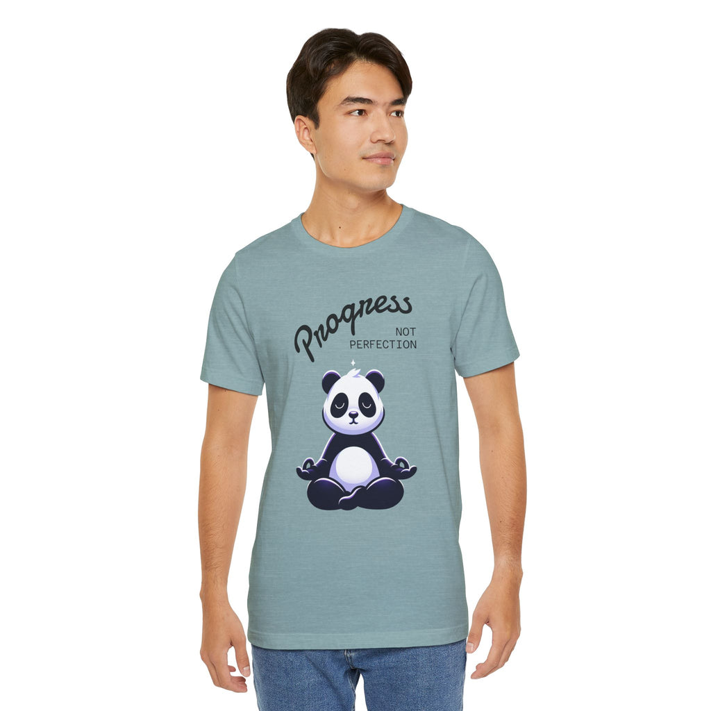 Progress Not Perfection T-Shirt | Unisex Jersey Tee for Relaxation, Motivational Gift, Casual Wear