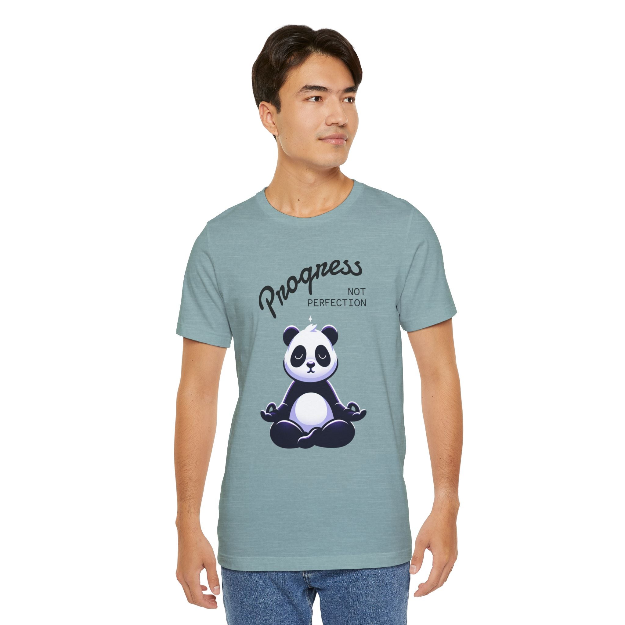 Progress Not Perfection T-Shirt | Unisex Jersey Tee for Relaxation, Motivational Gift, Casual Wear