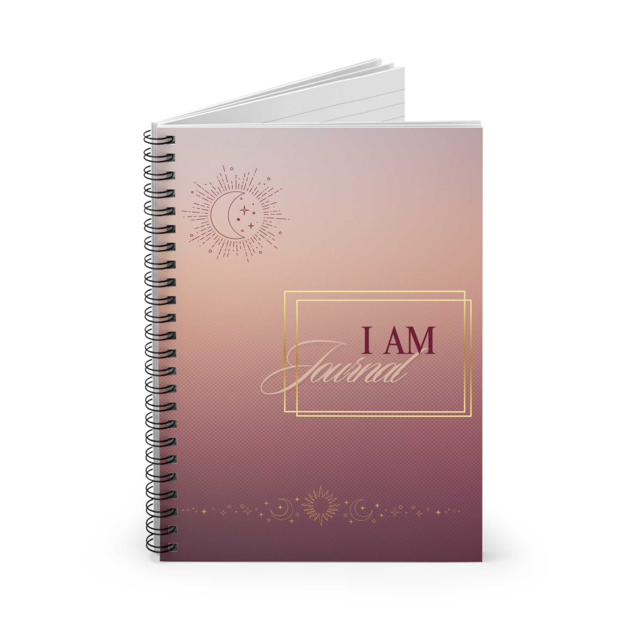 I AM Spiral Notebook - Document Pocket for Added Storage