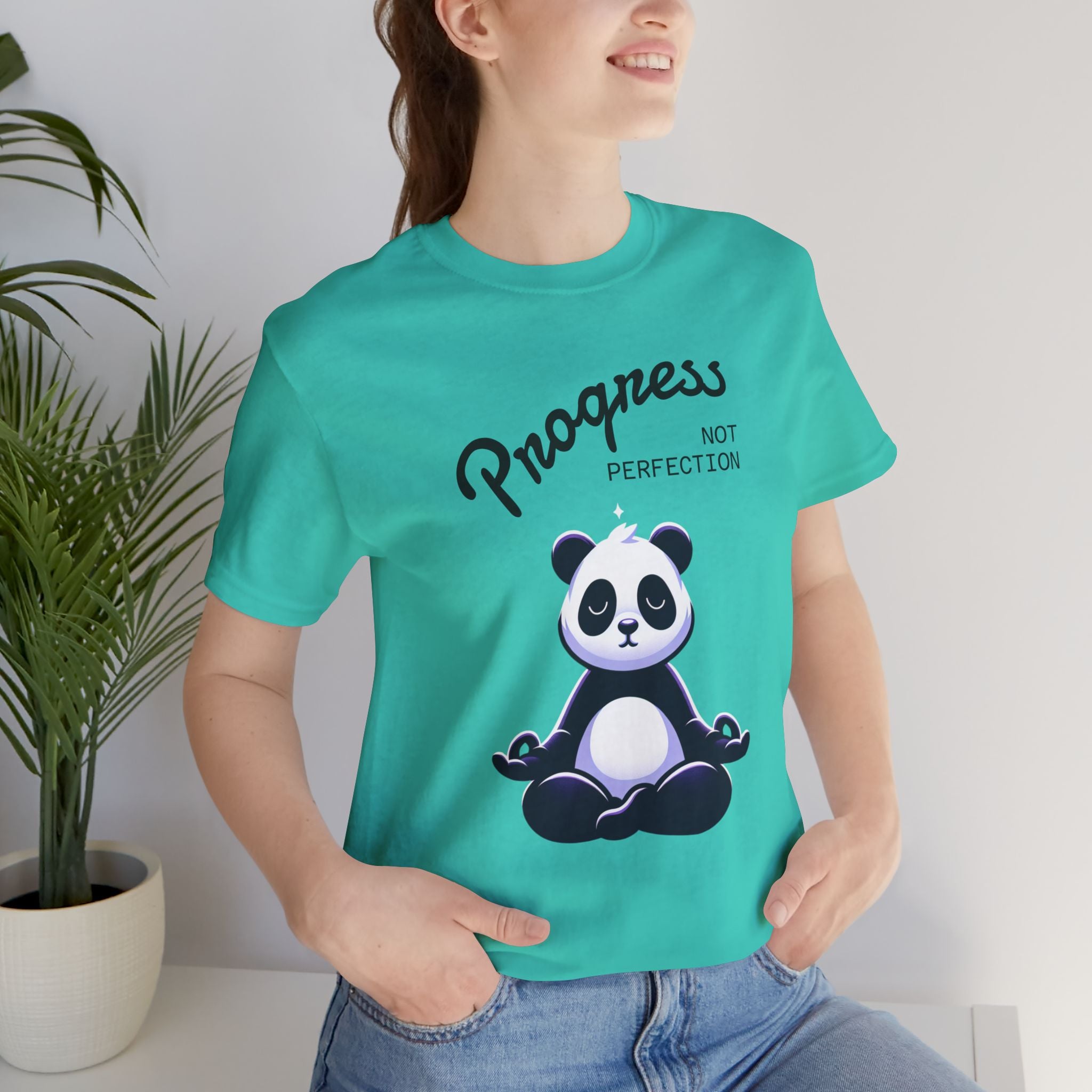 Progress Not Perfection T-Shirt | Unisex Jersey Tee for Relaxation, Motivational Gift, Casual Wear