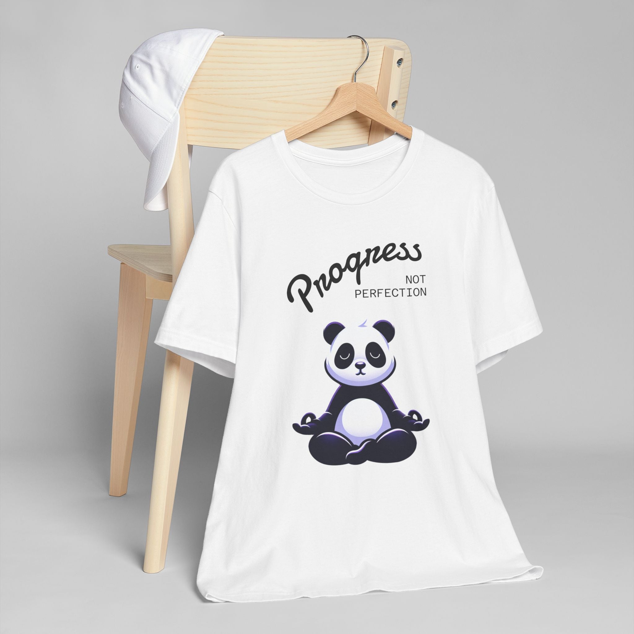 Progress Not Perfection T-Shirt | Unisex Jersey Tee for Relaxation, Motivational Gift, Casual Wear