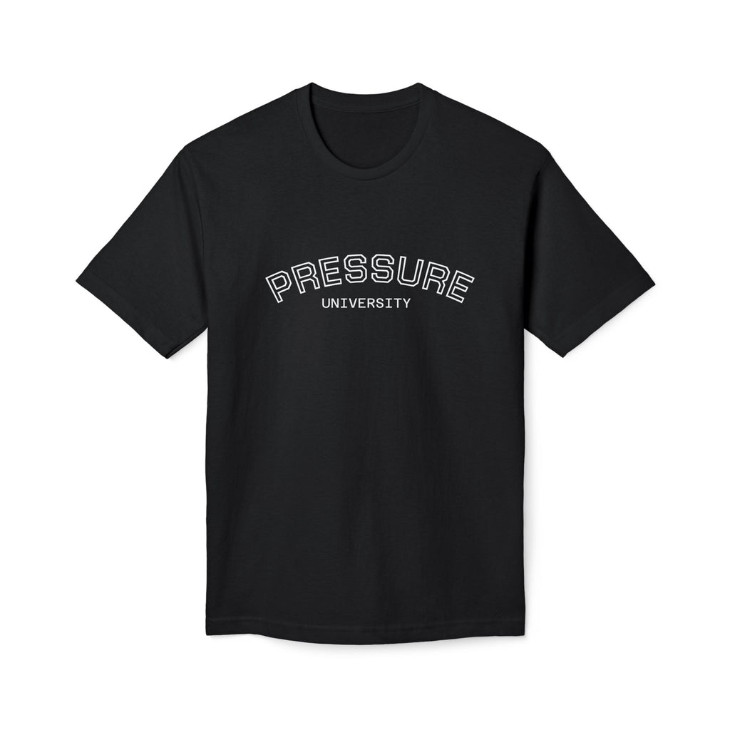 Unisex Midweight T-Shirt – Pressure University Design, Graphic Tee, Trendy Fashion, Made in USA