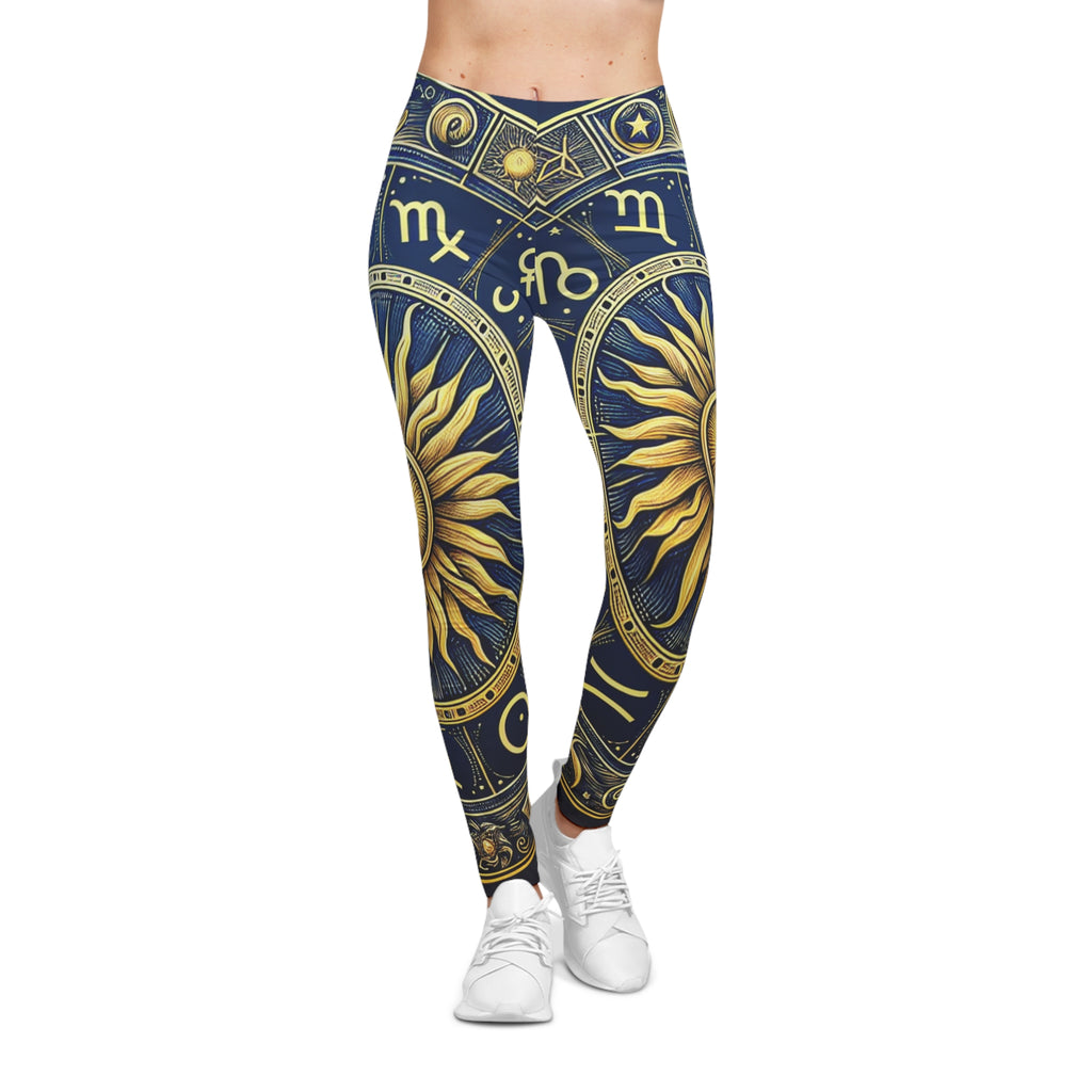 Stylish Women's Leggings - Abstract Art Leggings, Casual Wear, Fitness Apparel