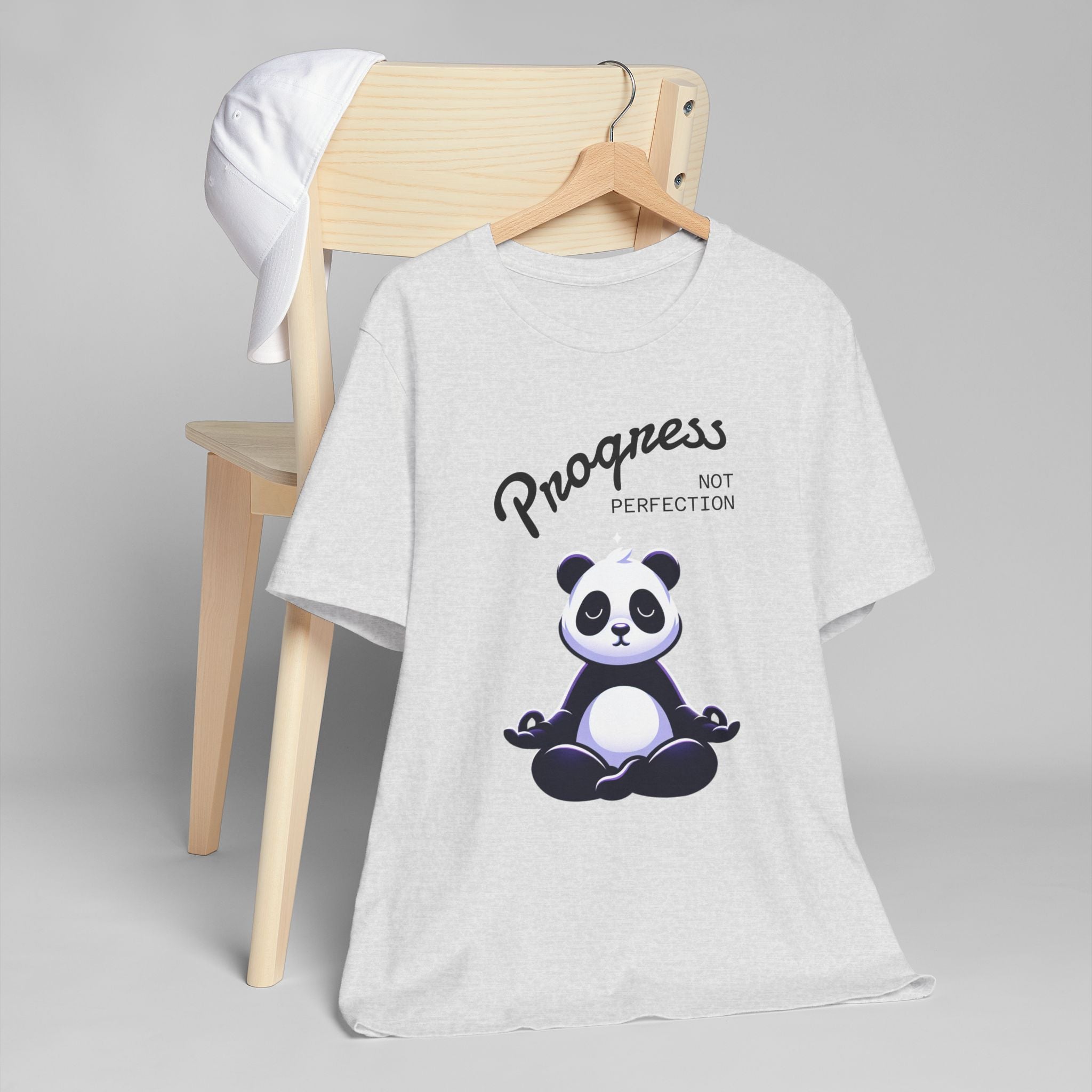 Progress Not Perfection T-Shirt | Unisex Jersey Tee for Relaxation, Motivational Gift, Casual Wear