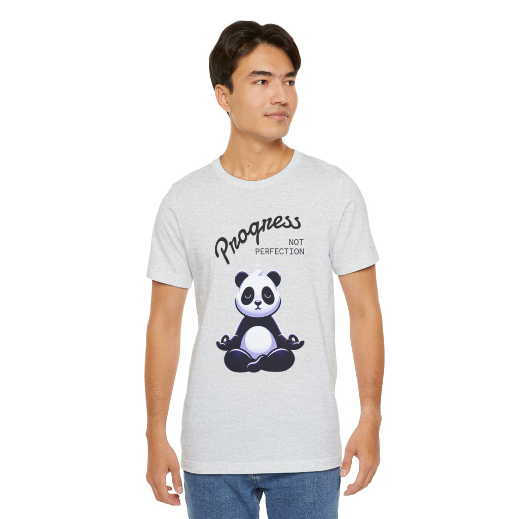 Progress Not Perfection T-Shirt | Unisex Jersey Tee for Relaxation, Motivational Gift, Casual Wear