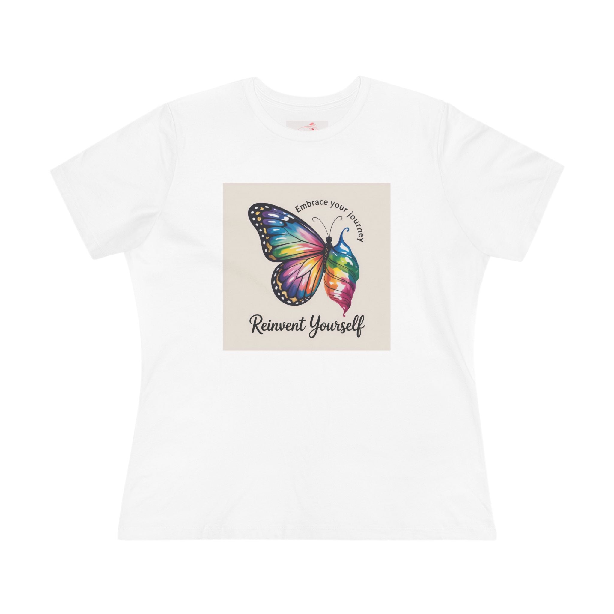 Colorful Butterfly Empowerment Tee, Gift for Her, Positive Vibes Top