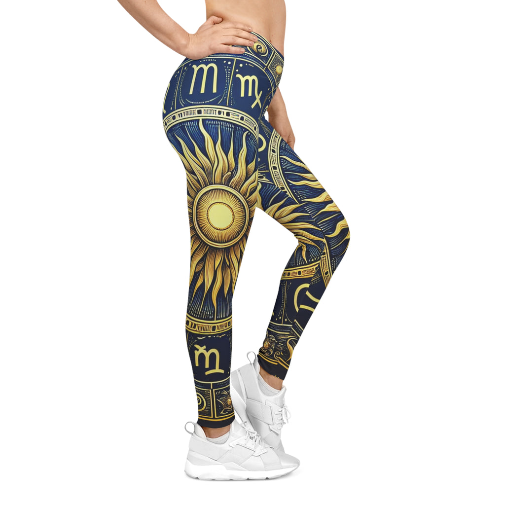 Stylish Women's Leggings - Abstract Art Leggings, Casual Wear, Fitness Apparel