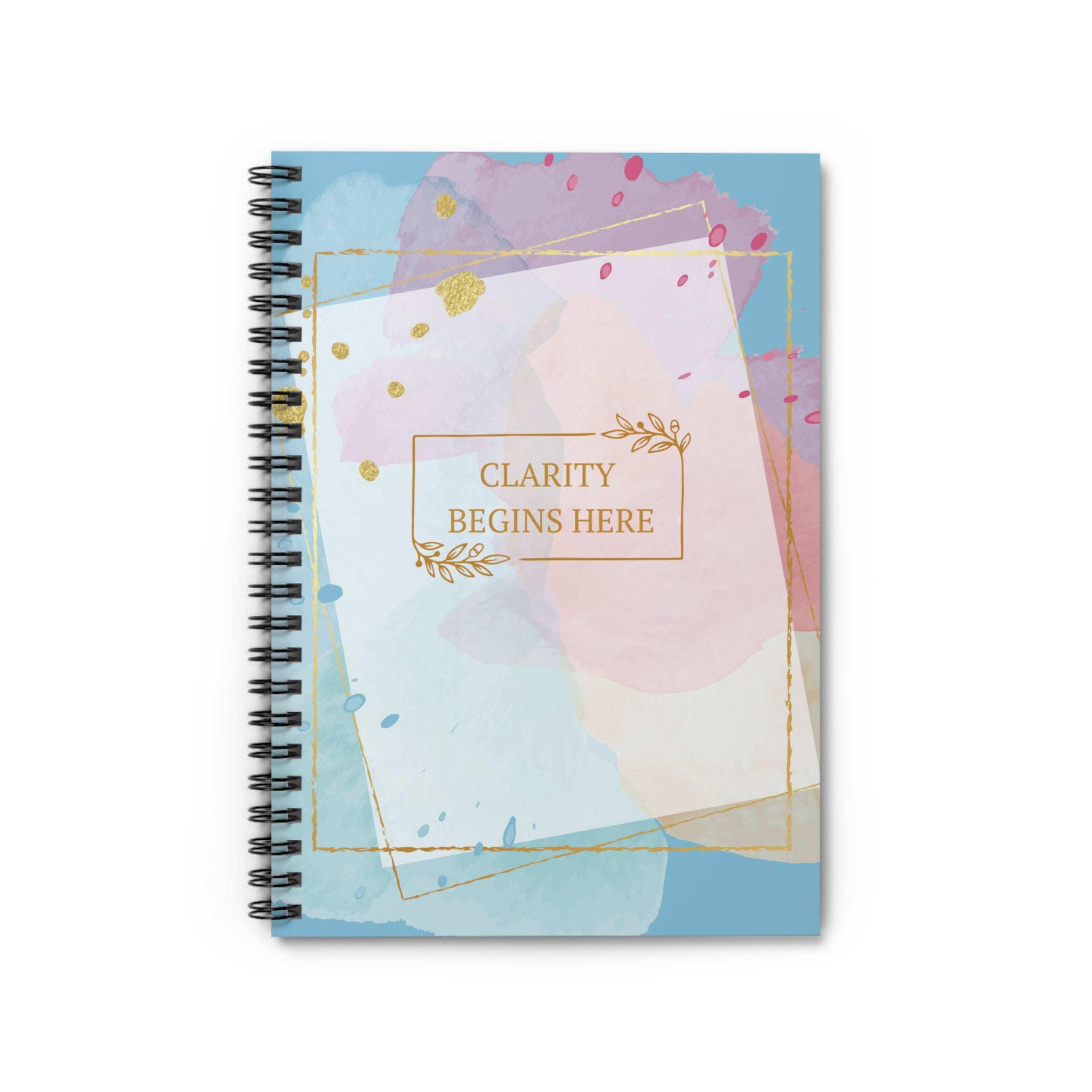 Elegant Spiral Notebook - Clarity Begins Here