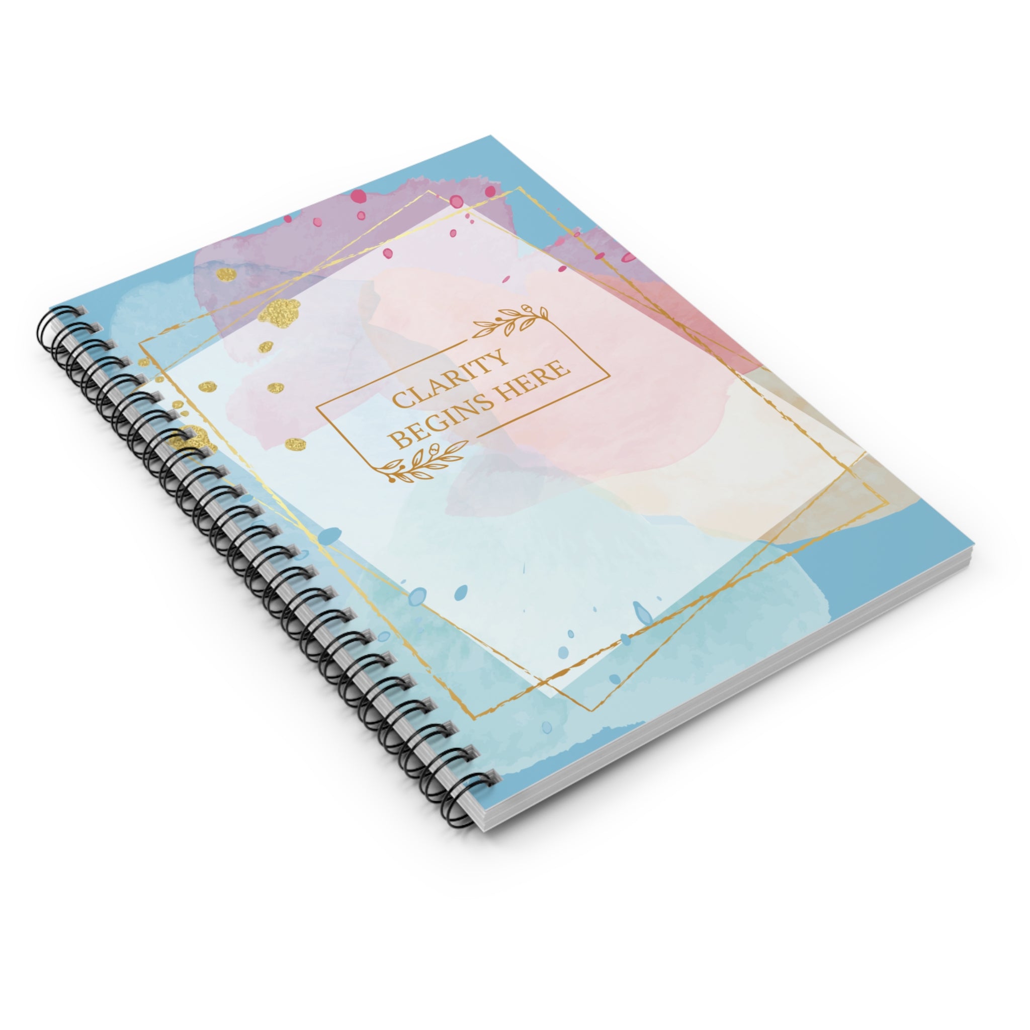 Elegant Spiral Notebook - Clarity Begins Here