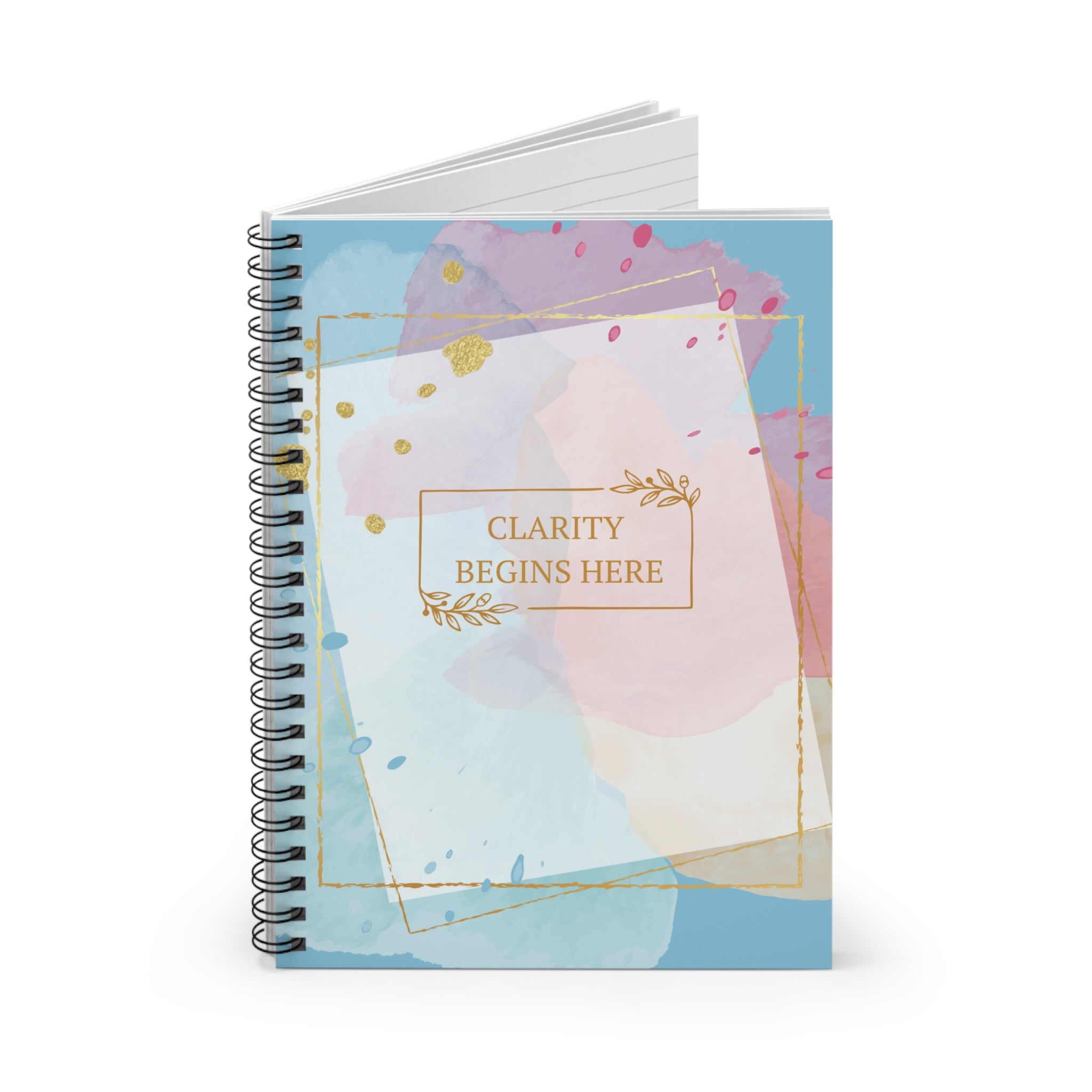 Elegant Spiral Notebook - Clarity Begins Here
